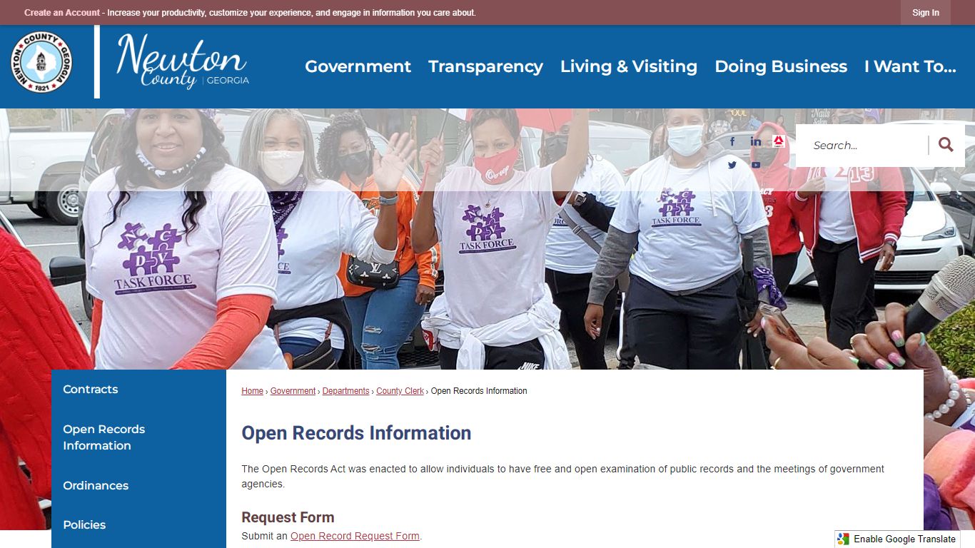 Open Records Information | Newton County, GA